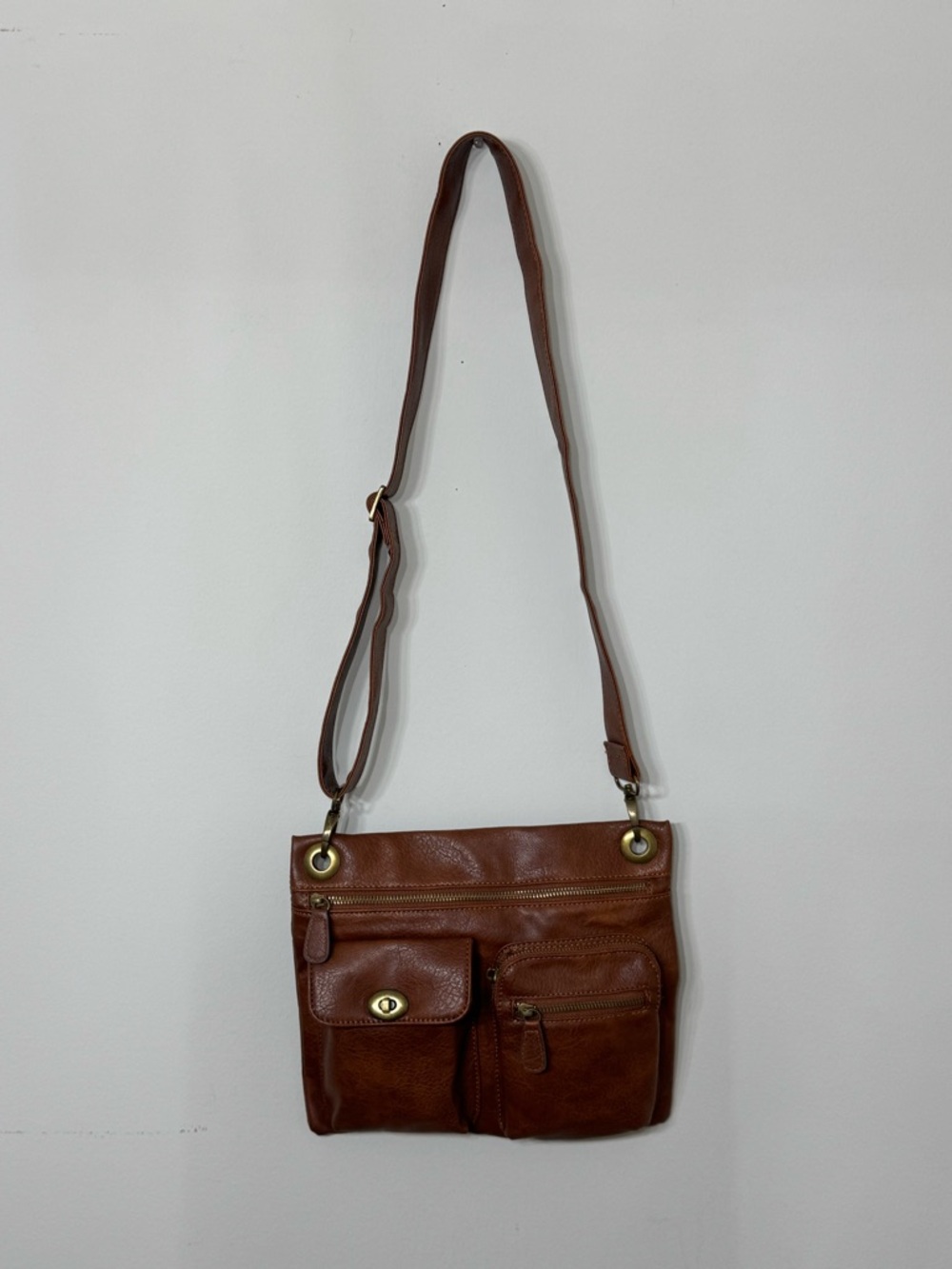 Brown Leather Crossbody Bag